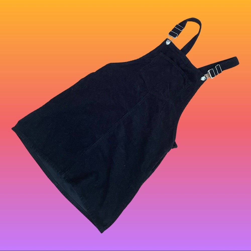 black corduroy overall dress 🍒❤️‍🔥✨